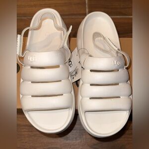 UGG Cream Strappy Sandals